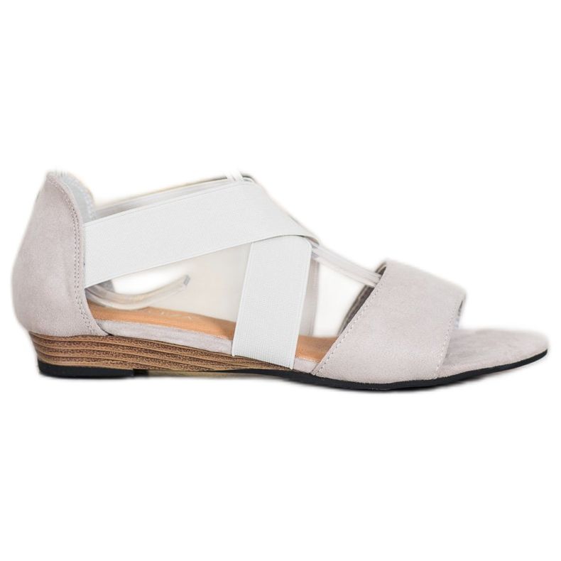 VINCEZA Slip On Sandaalit harmaa