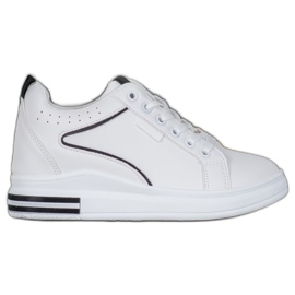 SHELOVET Valkoiset kengät, joissa piilotettu kiila valkoinen