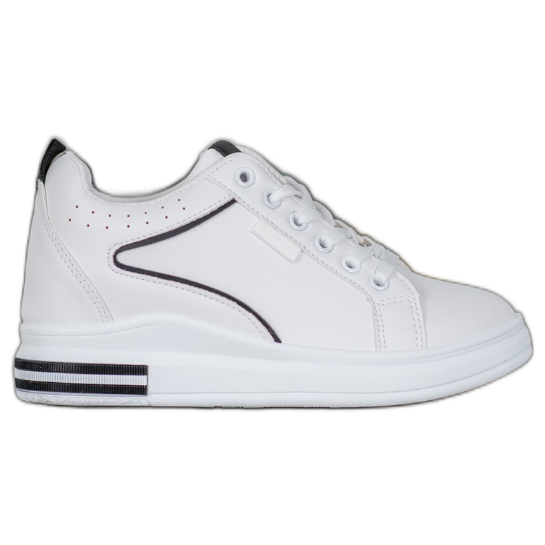 SHELOVET Valkoiset kengät, joissa piilotettu kiila valkoinen