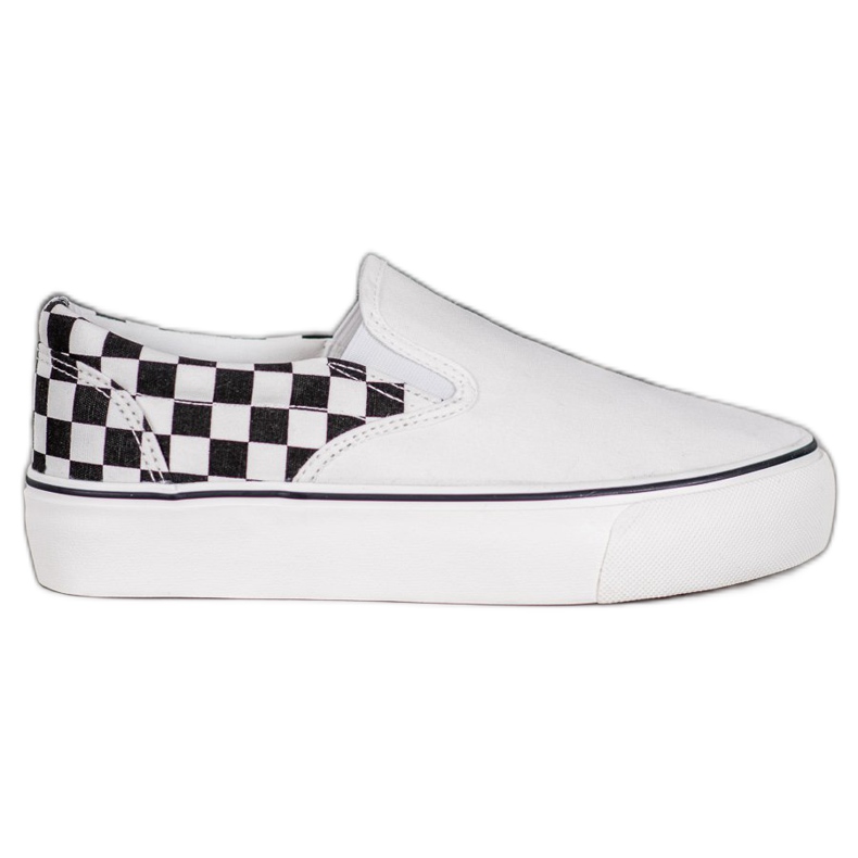 SHELOVET Valkoiset slipons lavalla valkoinen