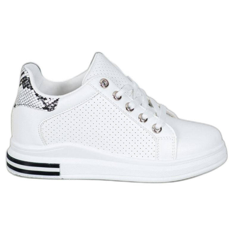 SHELOVET Avoimet kengät, joissa piilotettu kiila valkoinen