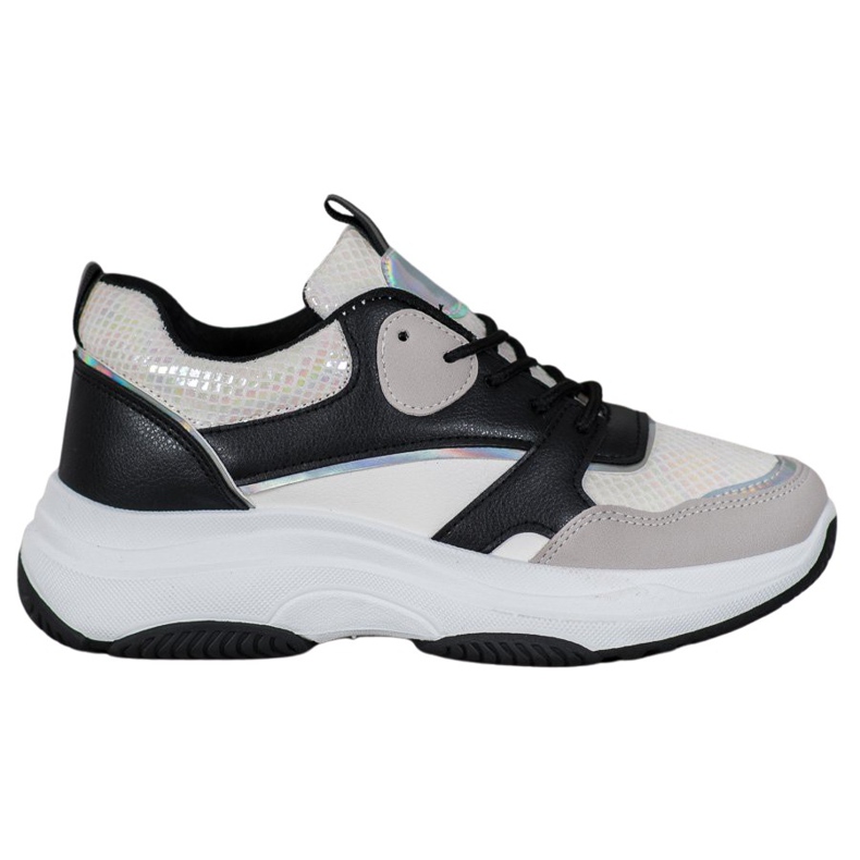 Ideal Shoes Casual Platform Tennarit musta monivärinen keltainen