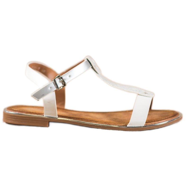 Small Swan Klassiset sandaalit Eco -nahkaa valkoinen