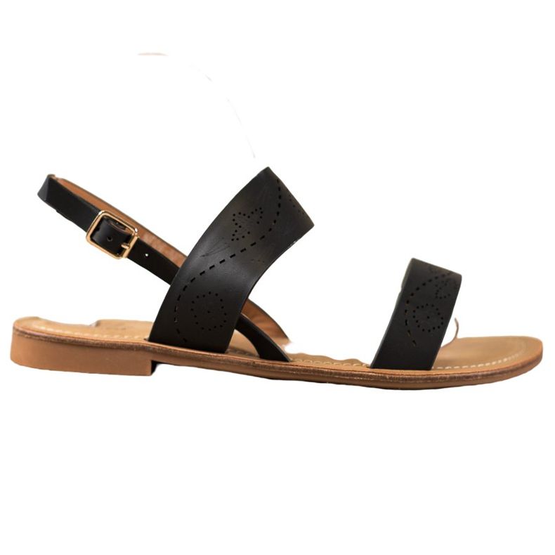 Small Swan Sandaalit avoimella kuviolla musta