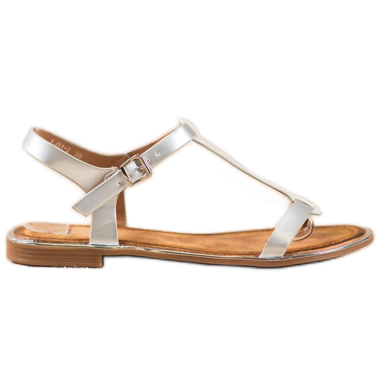 Small Swan Tyylikkäät sandaalit Eco -nahkaa harmaa