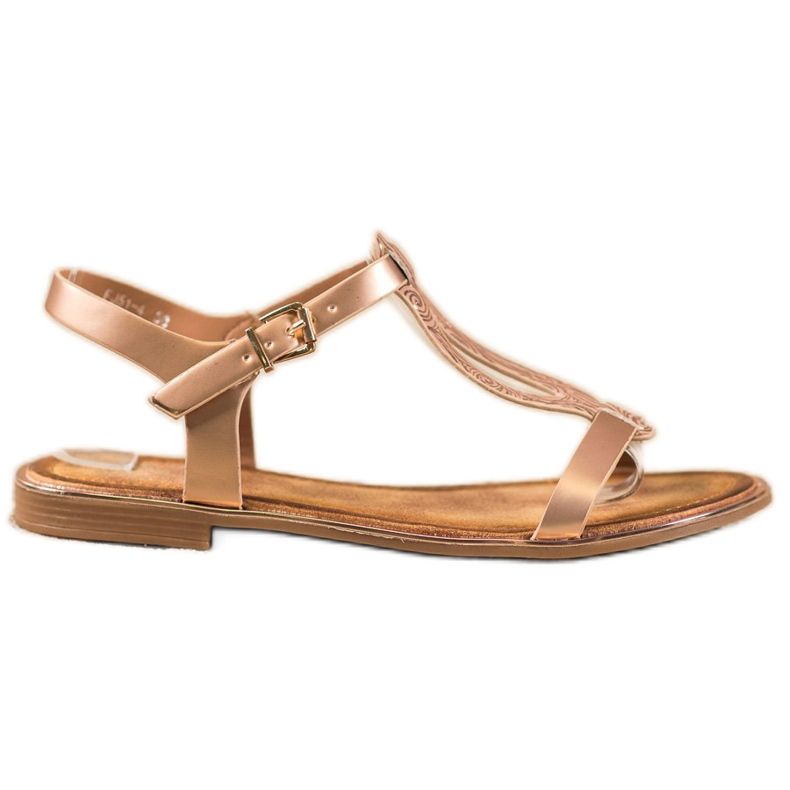 Small Swan Tyylikkäät sandaalit Eco -nahkaa kultainen