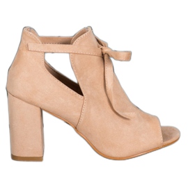 Sidotut Open Toe VINCEZA -kengät beige