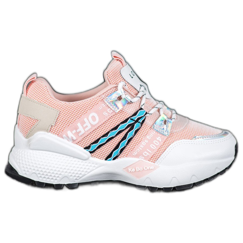 Bona Love Mesh Tennarit valkoinen vaaleanpunainen