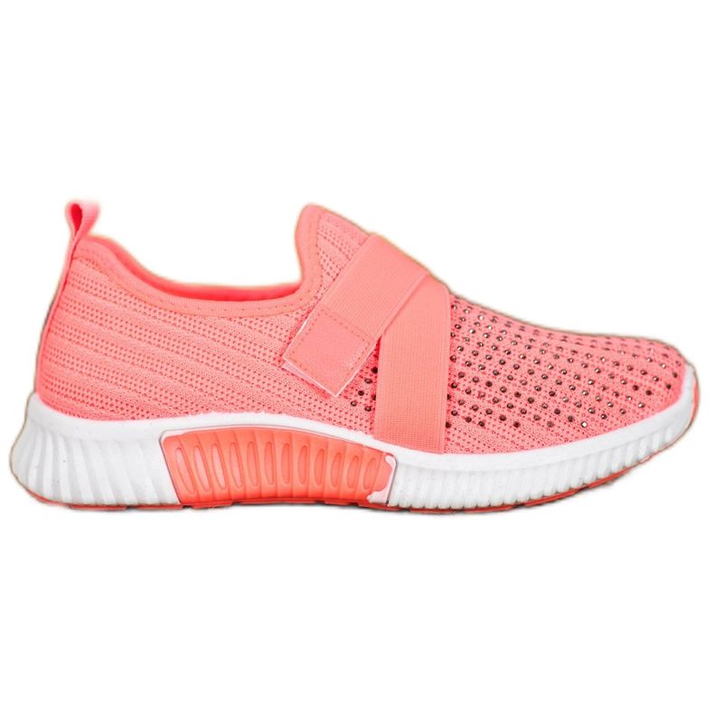 SHELOVET Vaaleanpunaiset sliponit kristalleilla monivärinen vaaleanpunainen