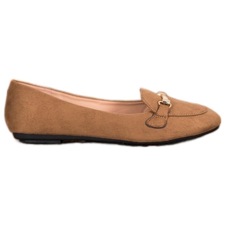 SHELOVET Mokkanaiset ballerinat ruskea