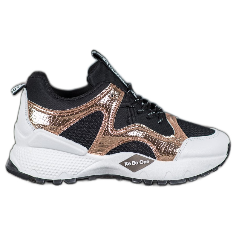 Bona Muoti lenkkarit Mesh musta keltainen