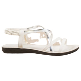 VINCEZA Slip-On sandaalit valkoinen