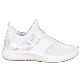 SHELOVET Urheilukengät, joissa joustava nauha valkoinen