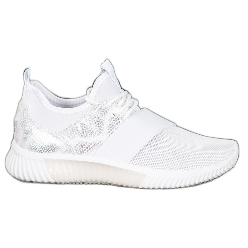 SHELOVET Urheilukengät, joissa joustava nauha valkoinen