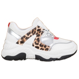 SHELOVET Muodikkaat nauhalliset lenkkarit valkoinen