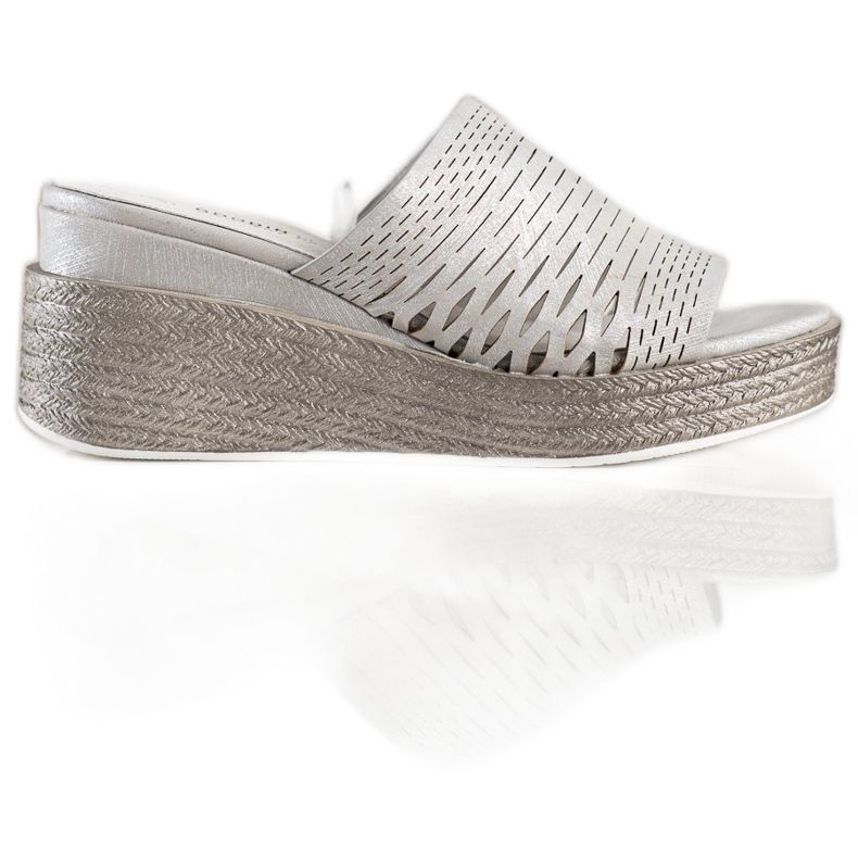 Goodin Avoimet kiilamaiset tossut harmaa