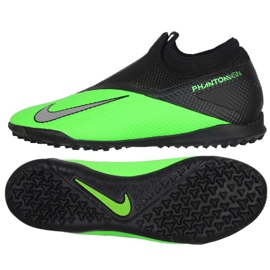 Nike Phantom Vsn 2 Academy Df Tf M CD4172 306 jalkapallokengät musta monivärinen
