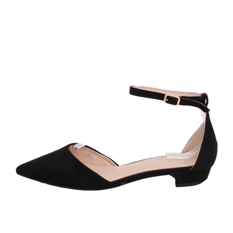 Musta MM-795 Musta leikatut ballerinat