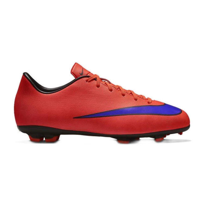Nike Mercurial Victory V Fg Jr 651634-650 jalkapallokengät punainen appelsiinit ja punaiset