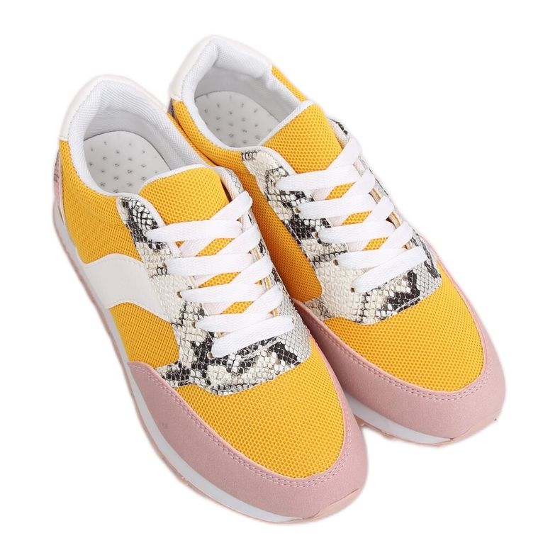 Naisten urheilukengät BL203 Keltainen monivärinen