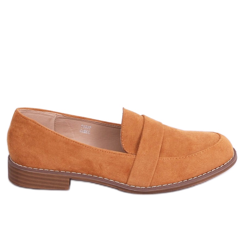 Naisten loafers kameli T366P Camel ruskea