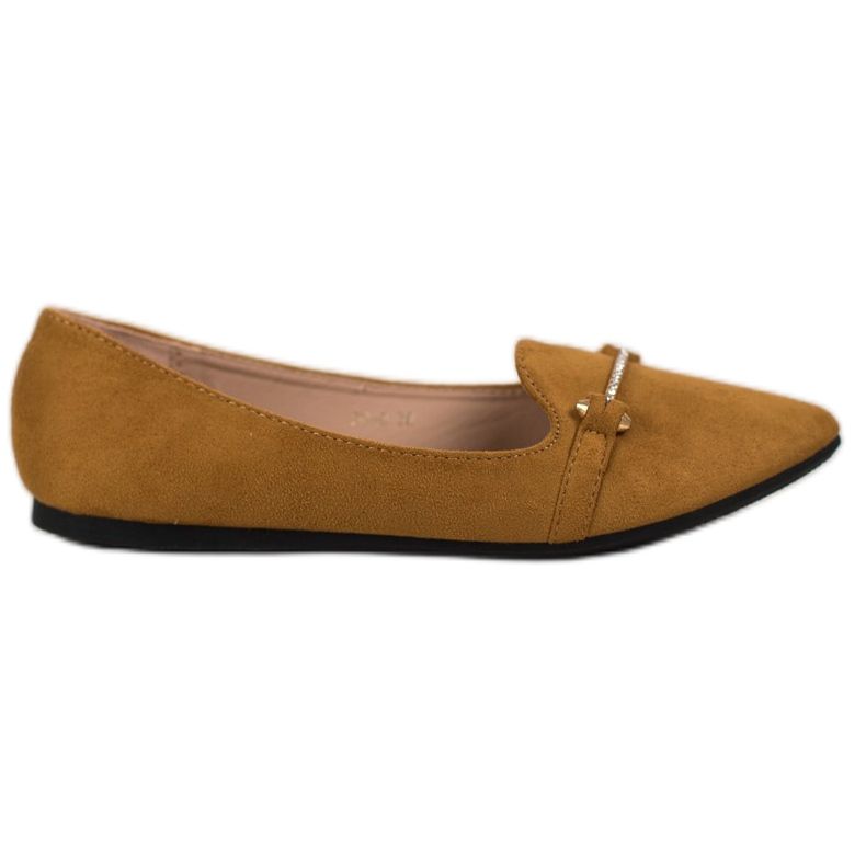 SHELOVET Ballerina Spitzissä ruskea