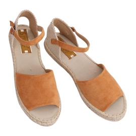 Espadrillot leikattu kameli BB28P Camel ruskea