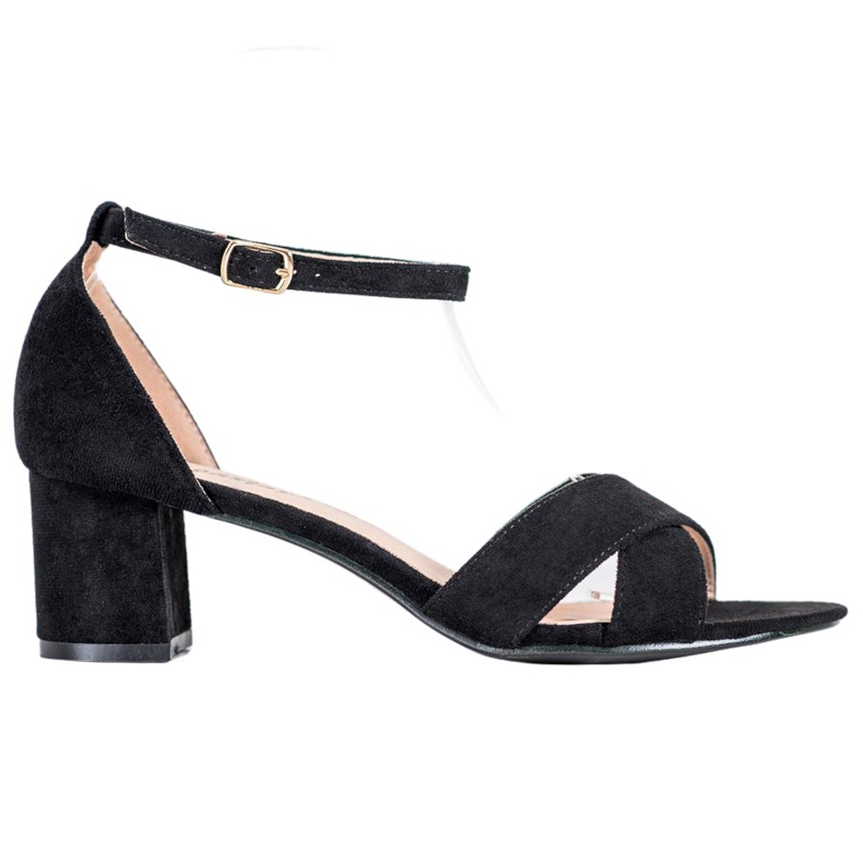 Seastar Tyylikkäät mokkanahkaiset sandaalit musta