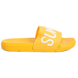 SHELOVET Kumiset tossut keltainen