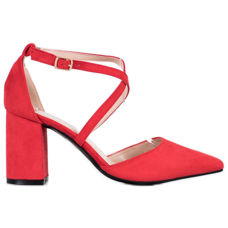 Diamantique Pumput pylväässä punainen