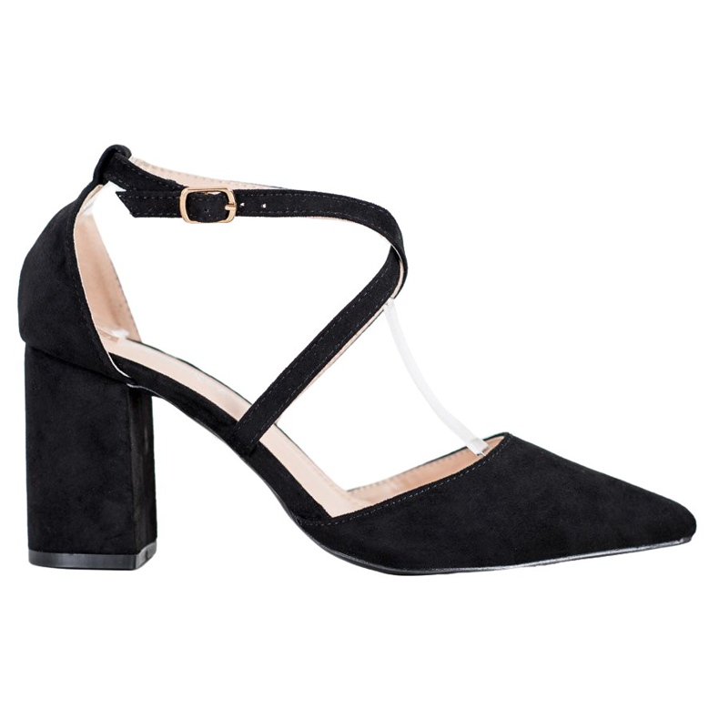 Diamantique Pumput pylväässä musta