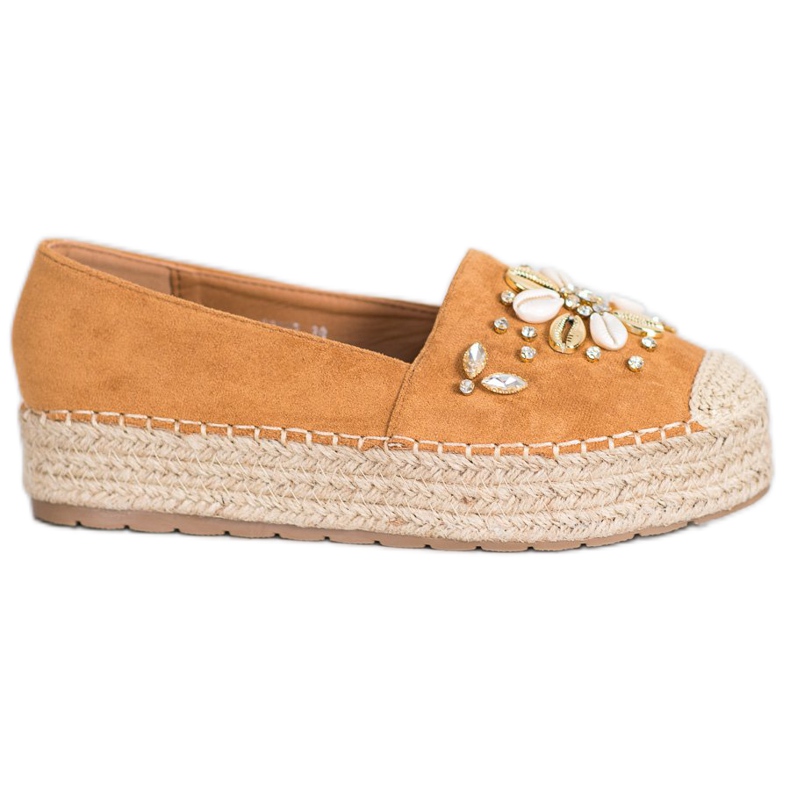 Seastar Espadrillit koristeilla ruskea
