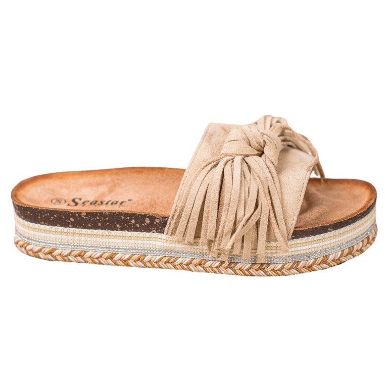 Seastar Tossut, joissa on hapsut ruskea