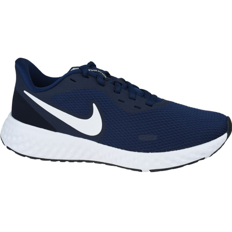 Nike Revolution 5 M BQ3204-400 valkoinen laivastonsininen