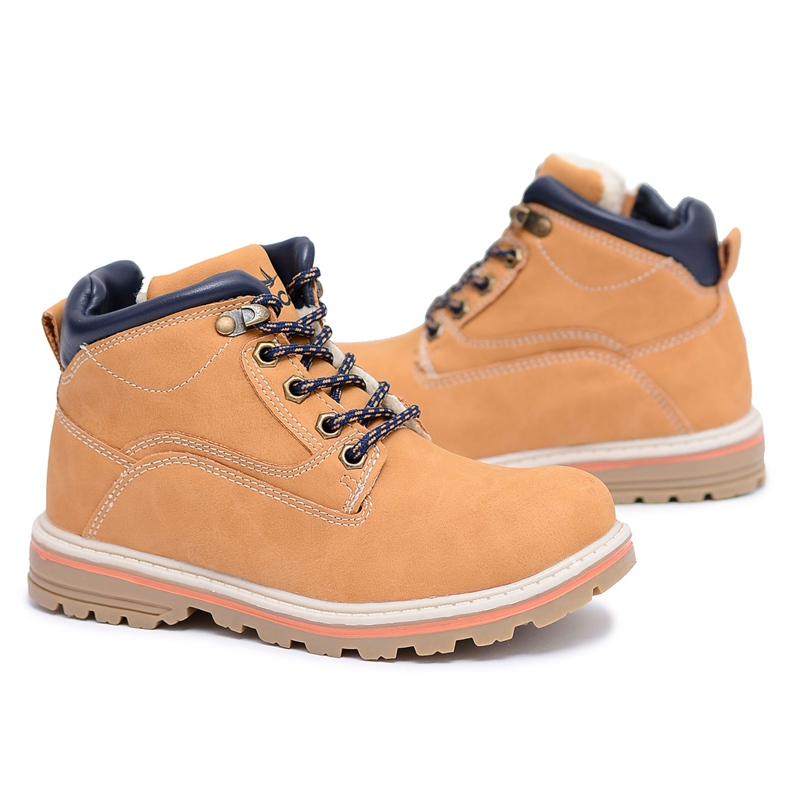 Vico Lasten poikien lämpimät kengät, joissa on fleece -kameli Billy ruskea