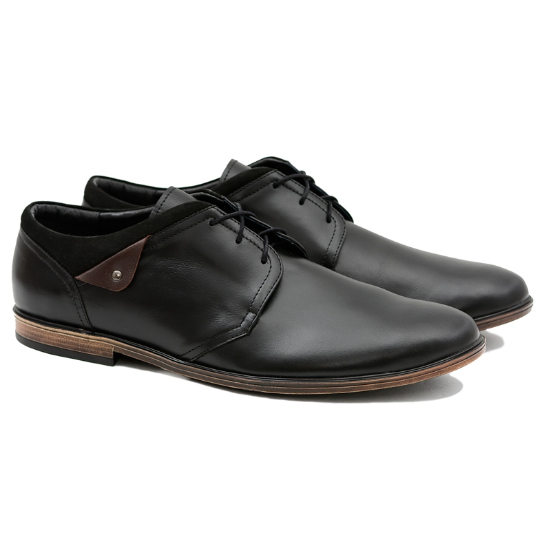 Gejms Miesten mustat Luca -nahkakengät