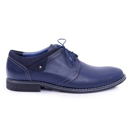 Bednarek Polish Shoes Miesten Brogues Bednarek Elegant Nahka Navy Blue Oliviero tummansininen
