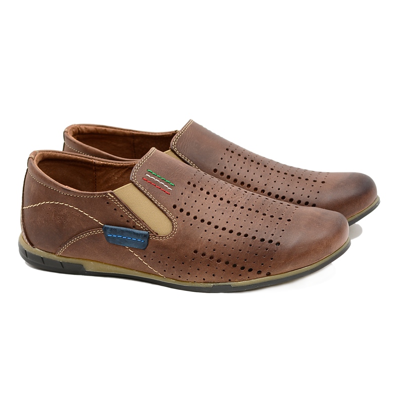 Gino Tuzzi Ruskeat miesten Slip-on Artigiana -kengät