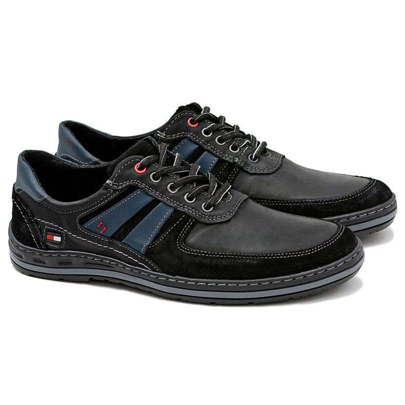 KOMODO Nestorin mustat nahkakengät