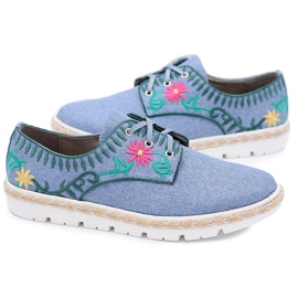 Kylie Crazy Kylie Hullu | Muodikas Urheilu Naisten Lenkkarit Kukat Farkut Prim laivastonsininen