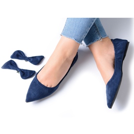 Lu Boo Navy Blue Ballerinat Moments irrotettavalla jousella tummansininen