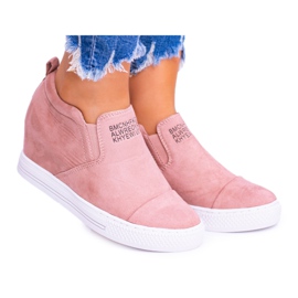 Naisten Snekers Tennarit Lu Boo Slip-on Pink Kaori vaaleanpunainen