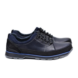 KOMODO Miesten Brogues Navy Blue Outdoor Ivar tummansininen