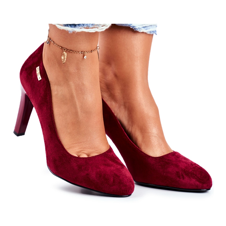 Naisten viininpunainen mokkapumput baarissa Sergio Leone Campbell