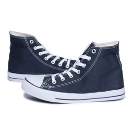 Flameshoes Korkea laivastonsininen miesten Fresko -lenkkarit