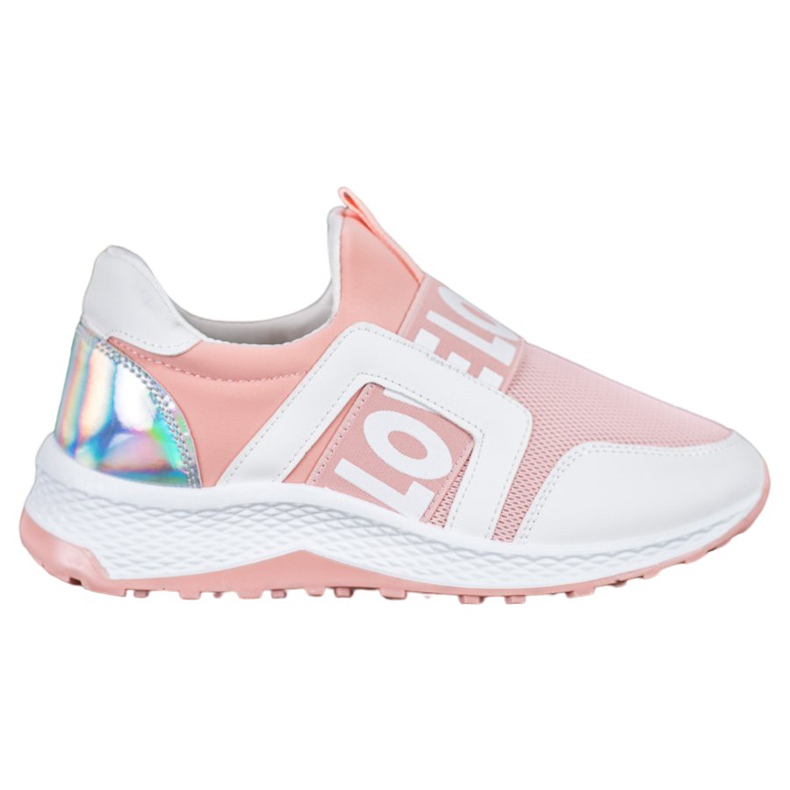 Seastar Slipons rakkausalustalla valkoinen vaaleanpunainen