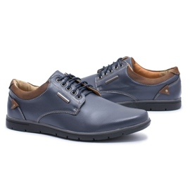 Miesten Efrato Navy Blue Brogues tummansininen