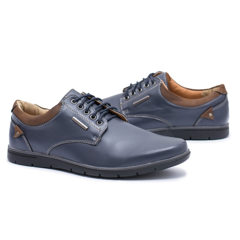 Miesten Efrato Navy Blue Brogues laivastonsininen