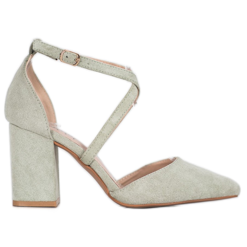 Seastar Vihreä mokkanahka pumput monivärinen