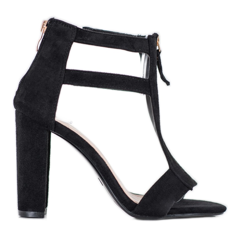 Seastar Sandaalit vetoketjulla musta